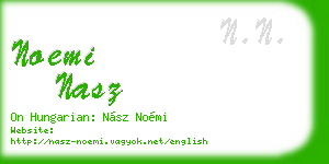 noemi nasz business card