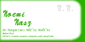 noemi nasz business card